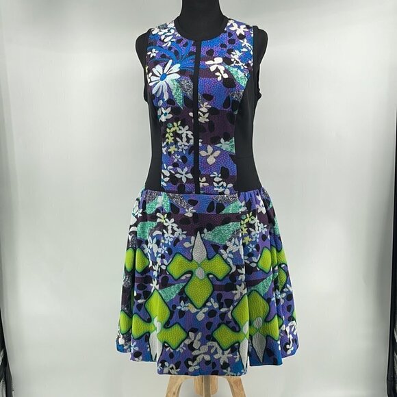 PETER Pilotto for Target Fit Flare Abstract Dress art to wear crinoline sz 6 - Picture 3 of 13